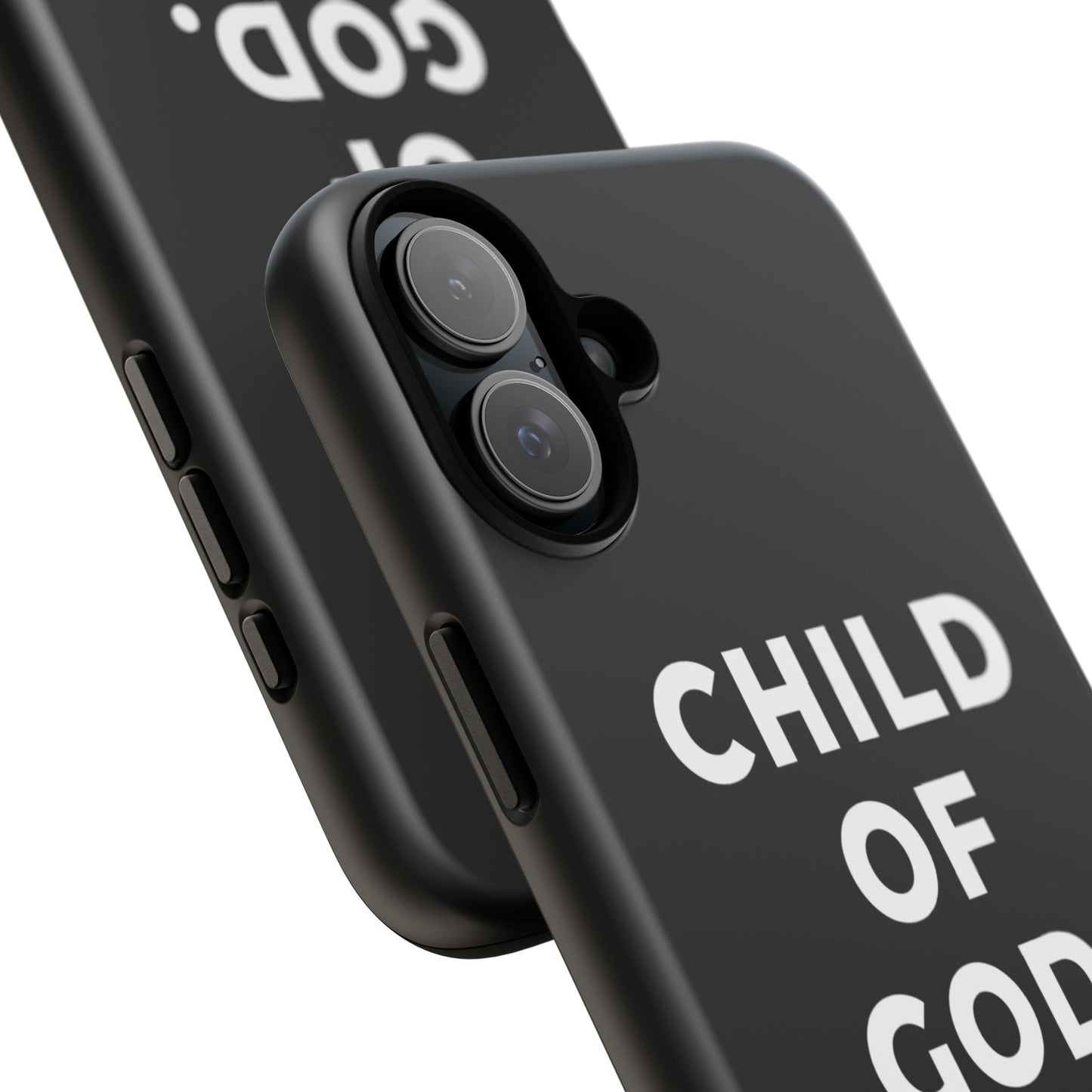 Child of God Phone Case Christian Black Aesthetic Cross Tough Cover