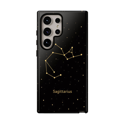 Sagittarius Zodiac Constellation Phone Case – Luxe Gold Celestial Cover