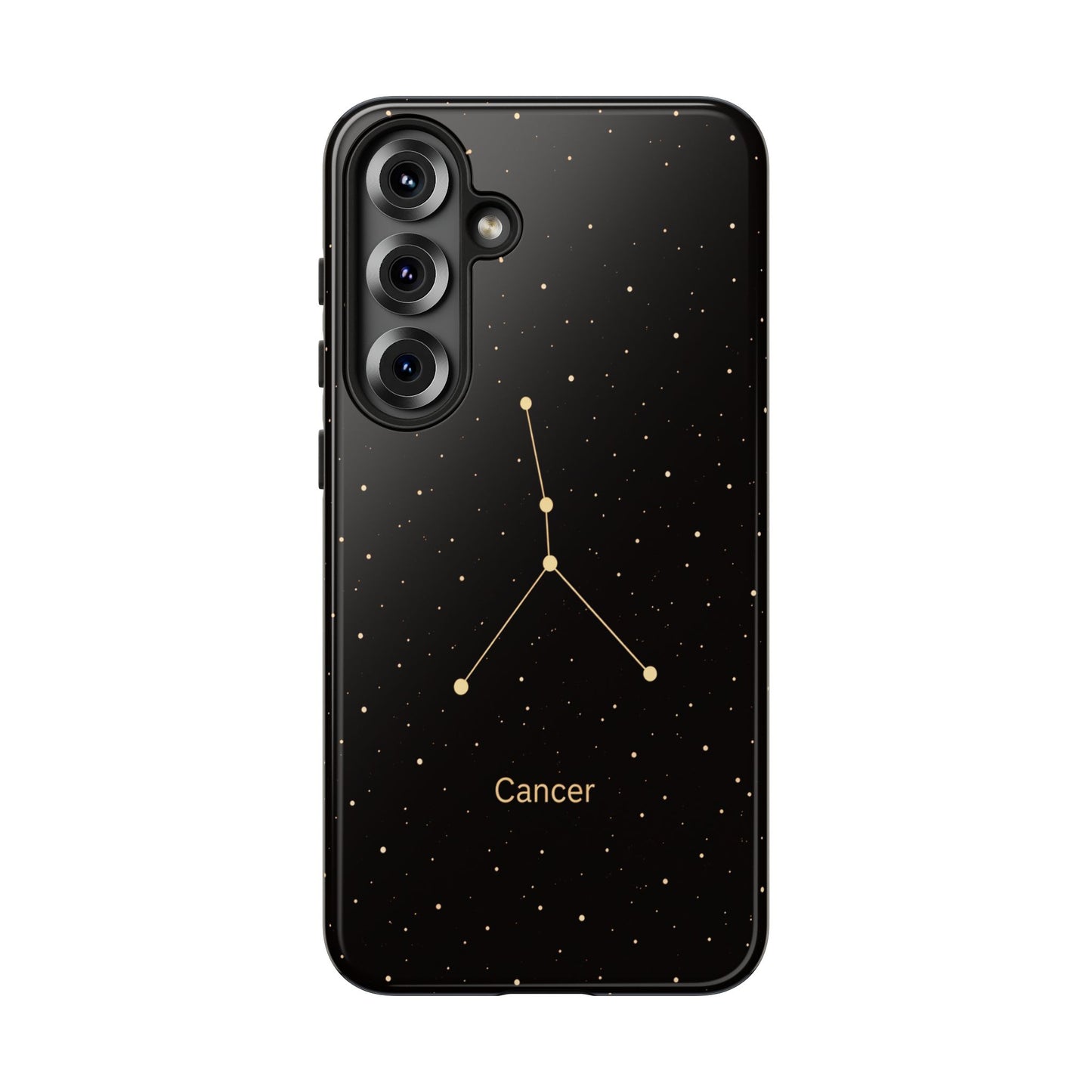 Cancer Zodiac Constellation Phone Case – Luxe Gold Celestial Cover