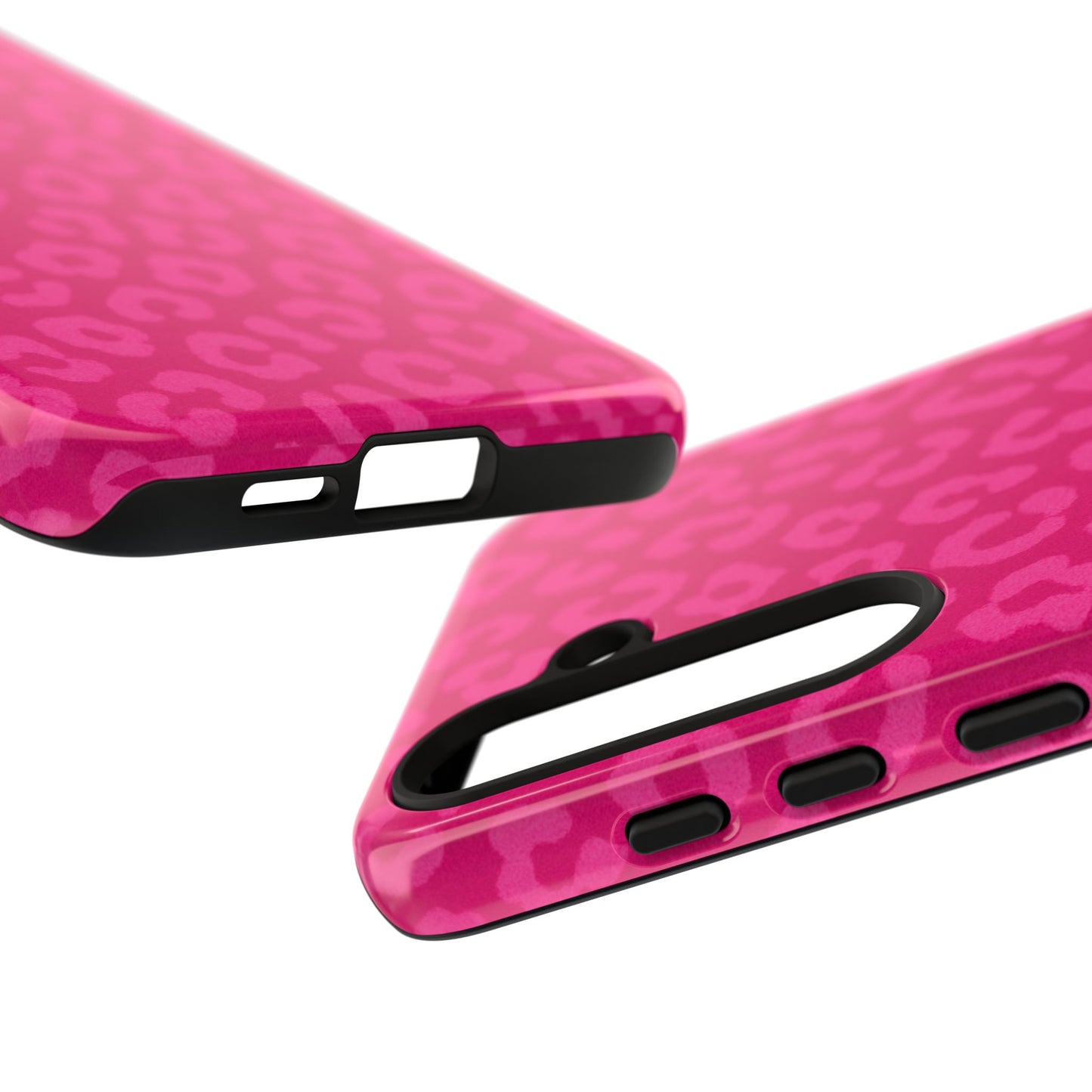 Hot Pink Leopard Phone Case – Bold Coquette Aesthetic Tough Case