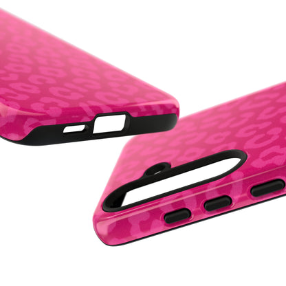 Hot Pink Leopard Phone Case – Bold Coquette Aesthetic Tough Case