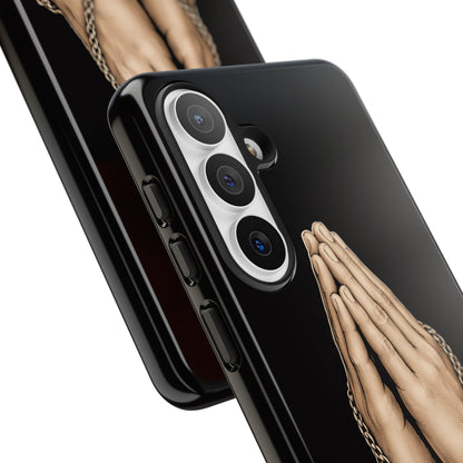 Praying Hands Cross Phone Case – Christian Faith Scripture Cover