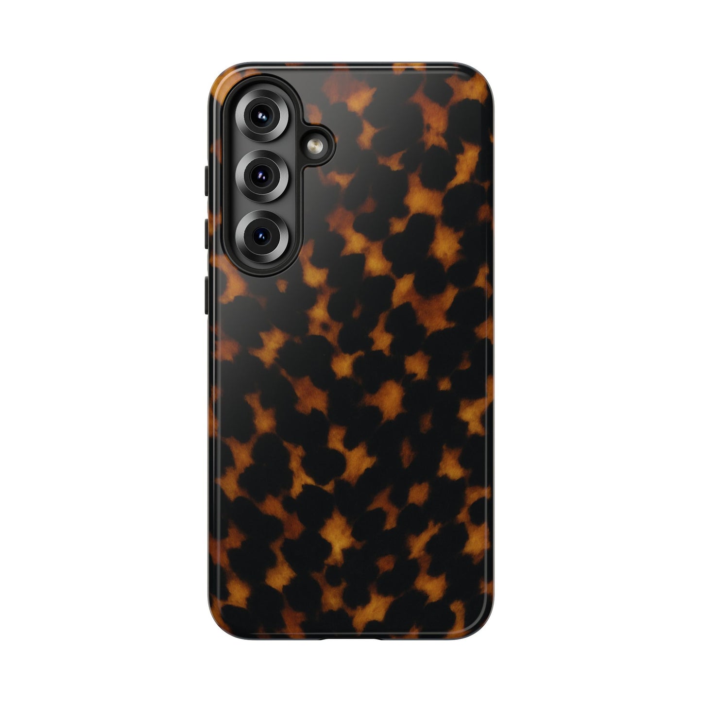 Tortoiseshell Pattern Tough Phone Case | Classic Leopard-Style Protective Cover