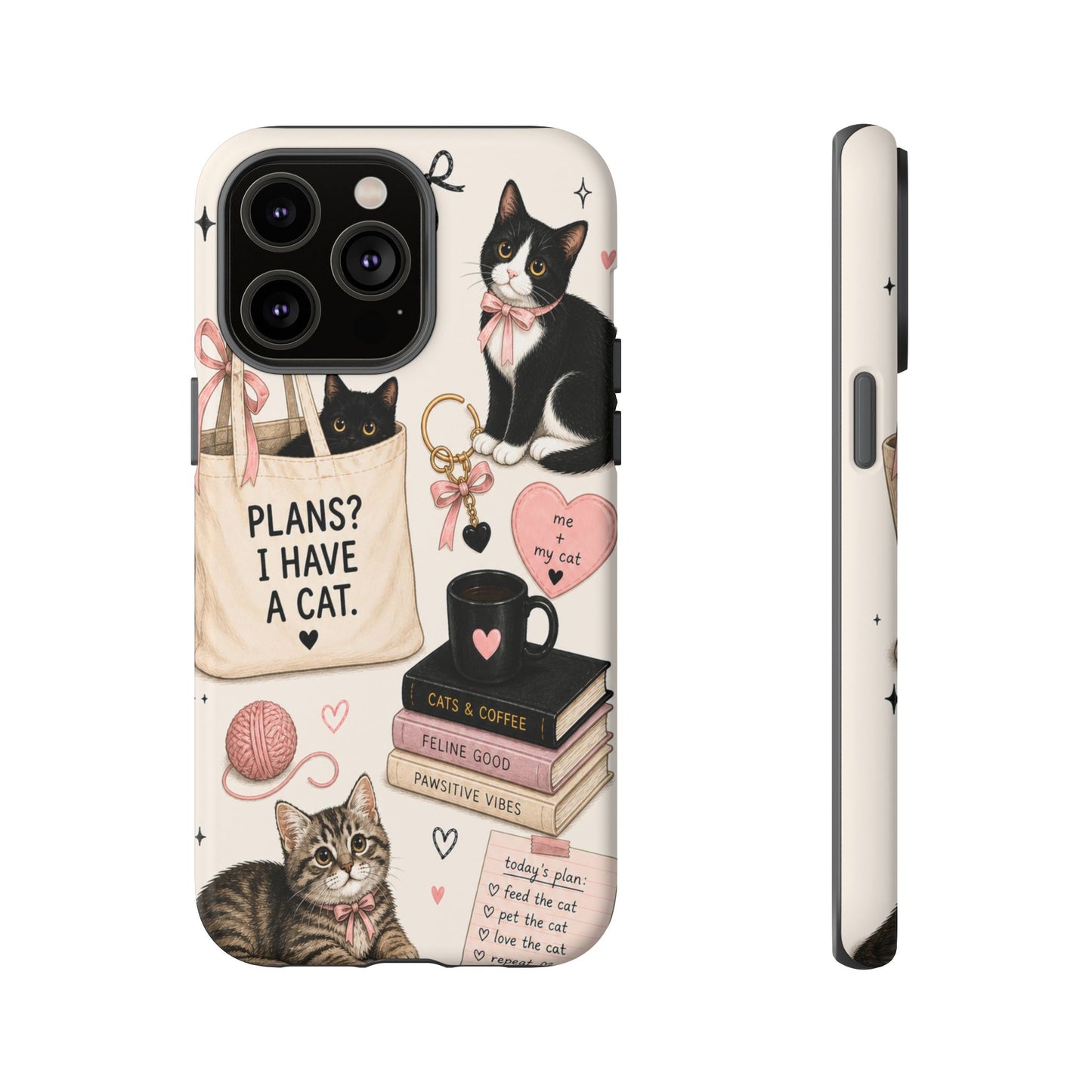 Cat Lover Phone Case | Plans? I Have A Cat Cute Aesthetic Cover