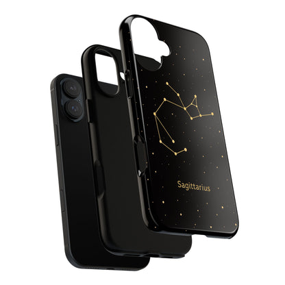 Sagittarius Zodiac Constellation Phone Case – Luxe Gold Celestial Cover