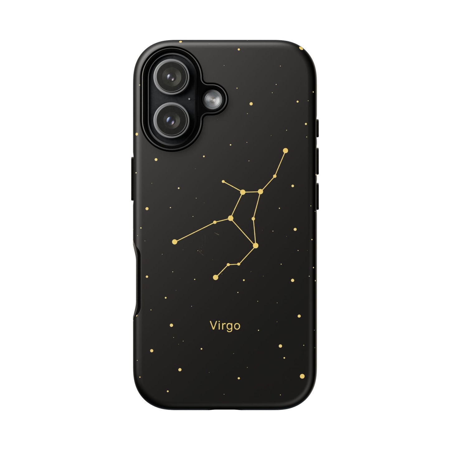 Virgo Zodiac Constellation Phone Case – Luxe Gold Celestial Cover
