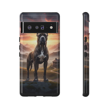 Cane Corso Phone Case – Guard Dog Sunset Tough Case (iPhone, Samsung, Pixel) | Dog Lover Gift