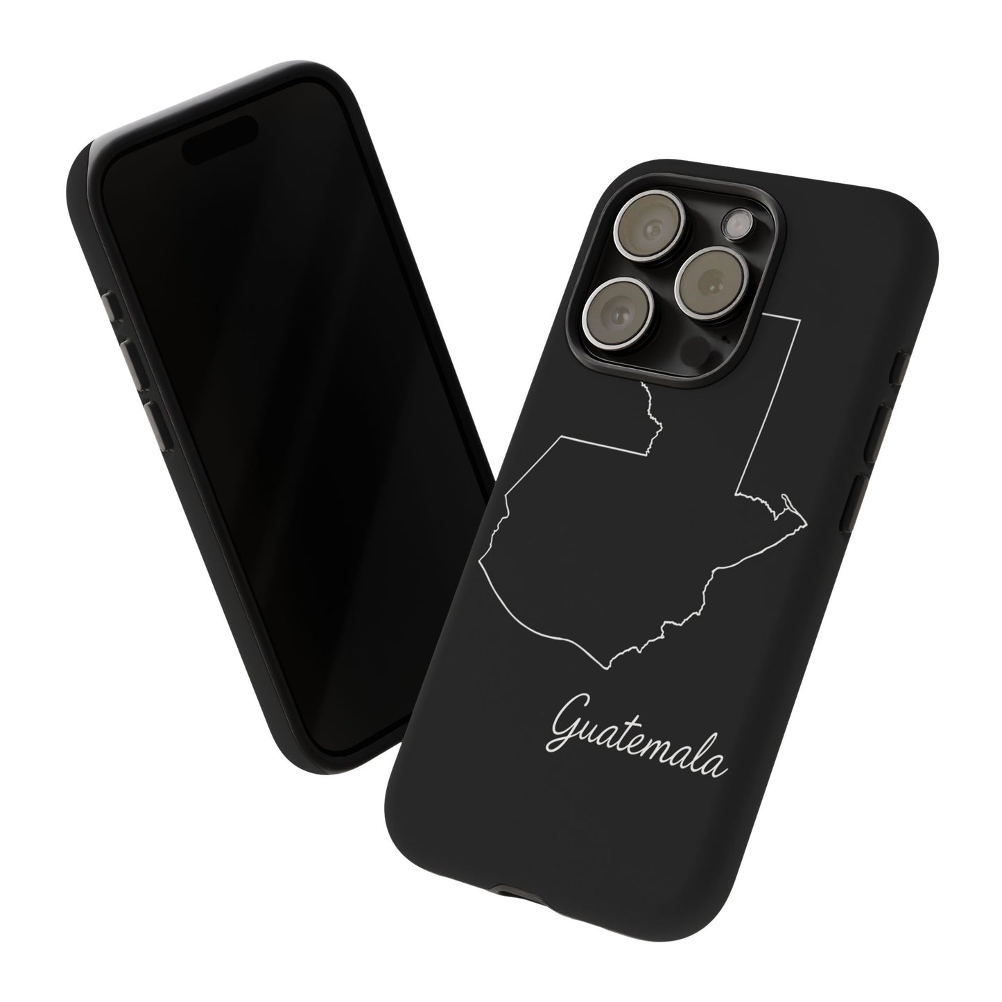 Guatemala Outline Phone Case – Minimal Country Map Tough Case (iPhone, Samsung, Pixel)