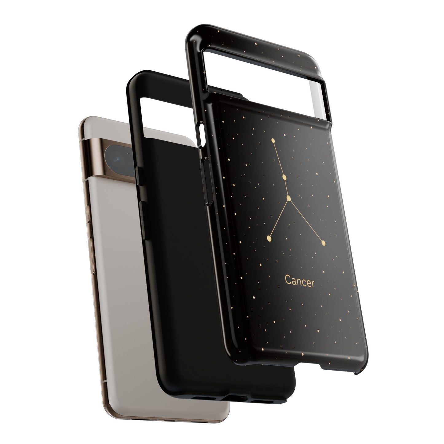 Cancer Zodiac Constellation Phone Case – Luxe Gold Celestial Cover