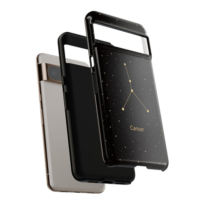 Cancer Zodiac Constellation Phone Case – Luxe Gold Celestial Cover