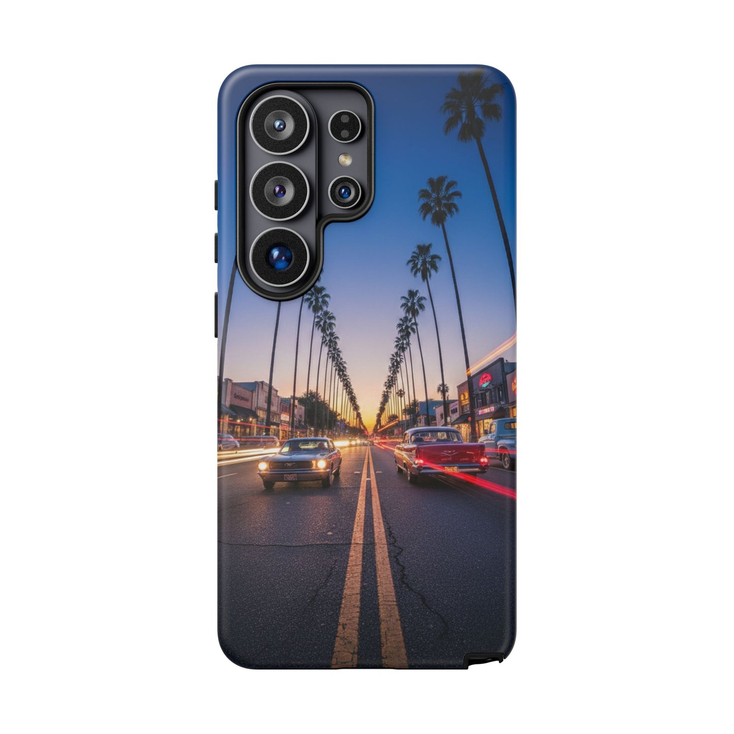LA Sunset Boulevard Phone Case | Palm Tree Sunset Aesthetic | City Night Tough Case