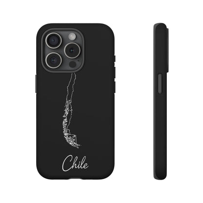 Chile Outline Phone Case – Minimal Country Map Tough Case (iPhone, Samsung, Pixel)