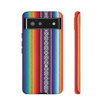Serape Stripe Phone Case – Colorful Mexican Blanket Pattern Tough Case