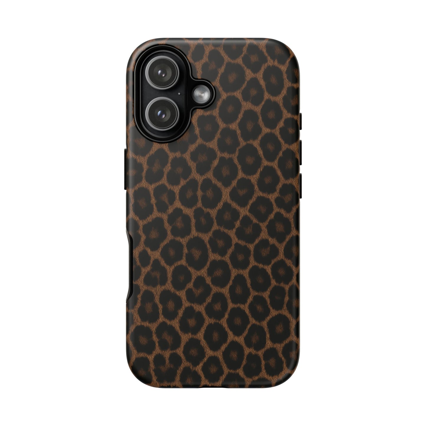 Brown Leopard Print Phone Case | Classic Animal Print Aesthetic Tough Protective Case