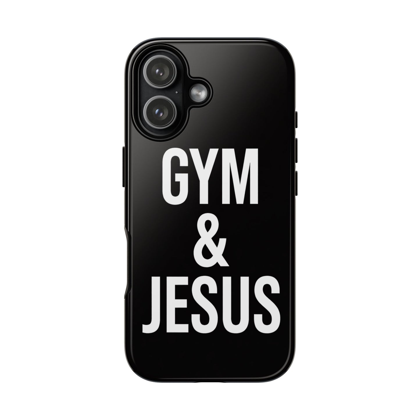 Gym & Jesus Phone Case Christian Faith Workout Gym Motivation Case