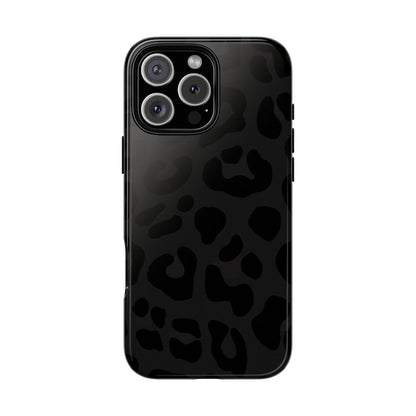 Black Leopard Phone Case | Matte & Glossy Tough Protective iPhone Case