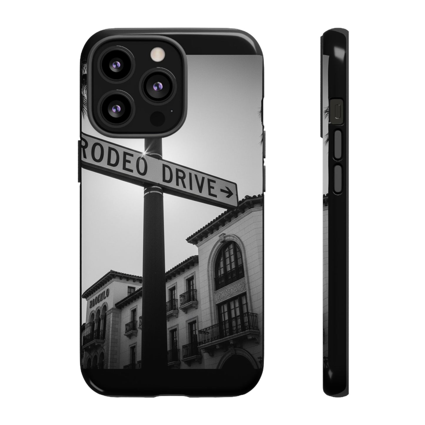 Rodeo Drive Phone Case | Los Angeles Aesthetic Black & White Photography | Luxury LA Street Tough Case for iPhone & Samsung