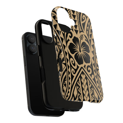 Polynesian Tribal Hawaiin Hibiscus Phone Case for iPhone Samsung Galaxy