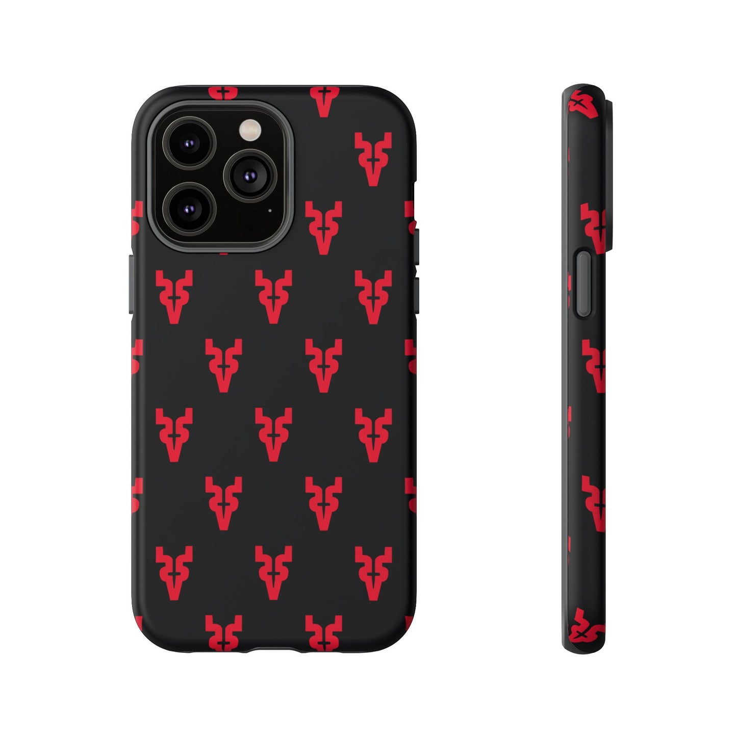 Mazatlán Bull Phone Case – Black Red Streetwear Tough Shockproof Cover