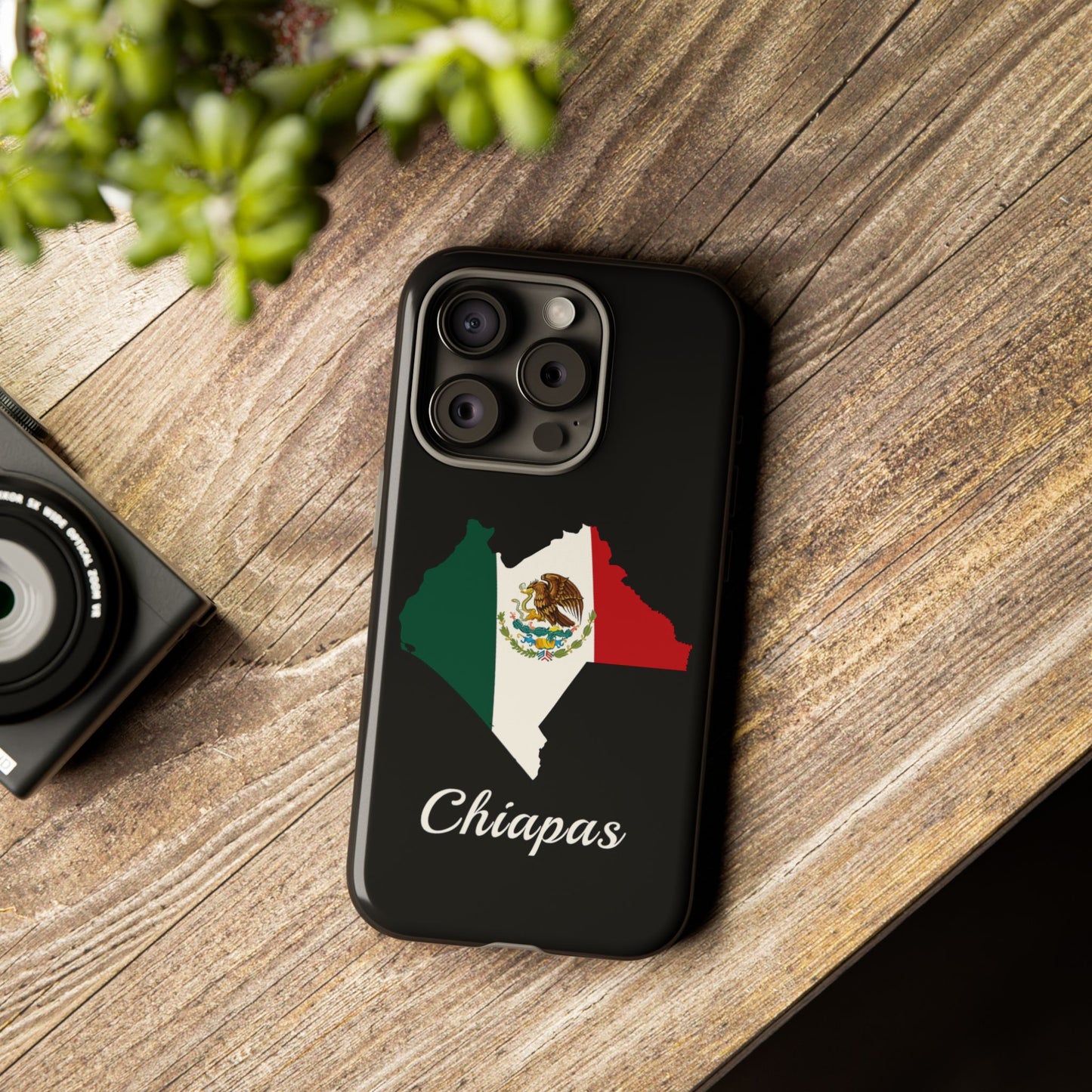 Chiapas Mexico Flag Map Phone Case | Mexican American Pride Tough Case for iPhone & Samsung
