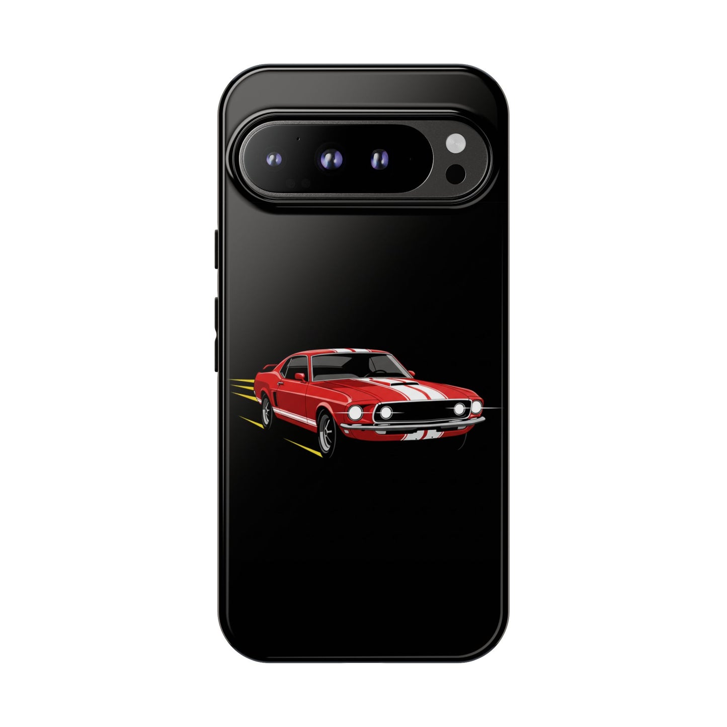 Red Muscle Car Phone Case – Classic Car Racing Tough Protective Case