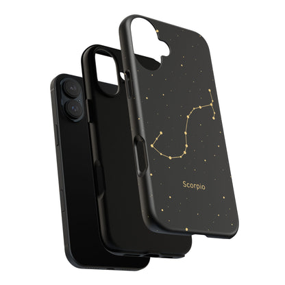 Scorpio Zodiac Constellation Phone Case – Luxe Gold Celestial Cover