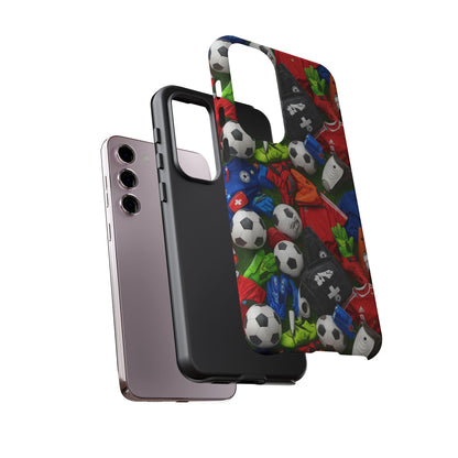 Soccer Ball Pattern Phone Case – Sports Fan Tough Protective Game Day Case