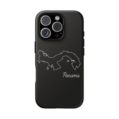 Panama Outline Phone Case – Minimal Country Map Tough Case (iPhone, Samsung, Pixel)