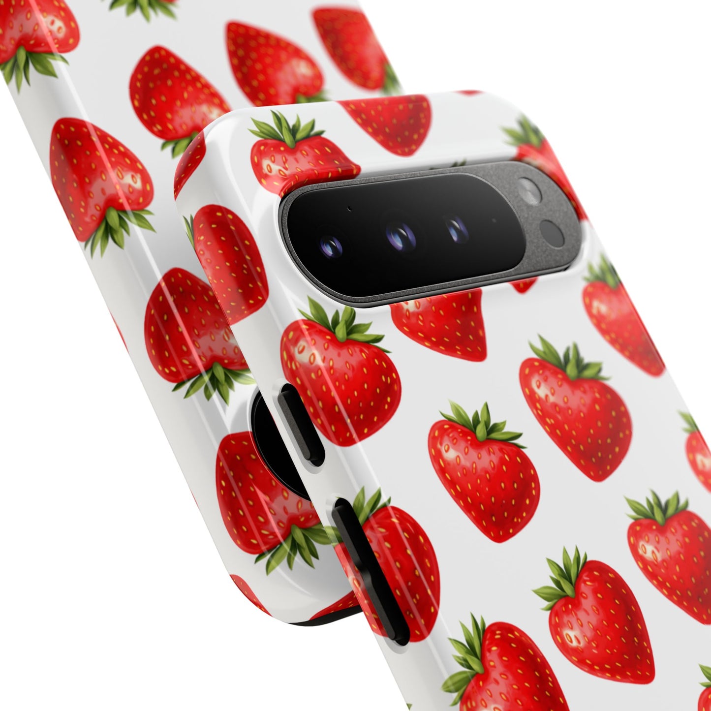 Cute Strawberry Phone Case – Aesthetic Fruit Pattern Protective Cover for Iphone, Samsung Galaxy and Pixel