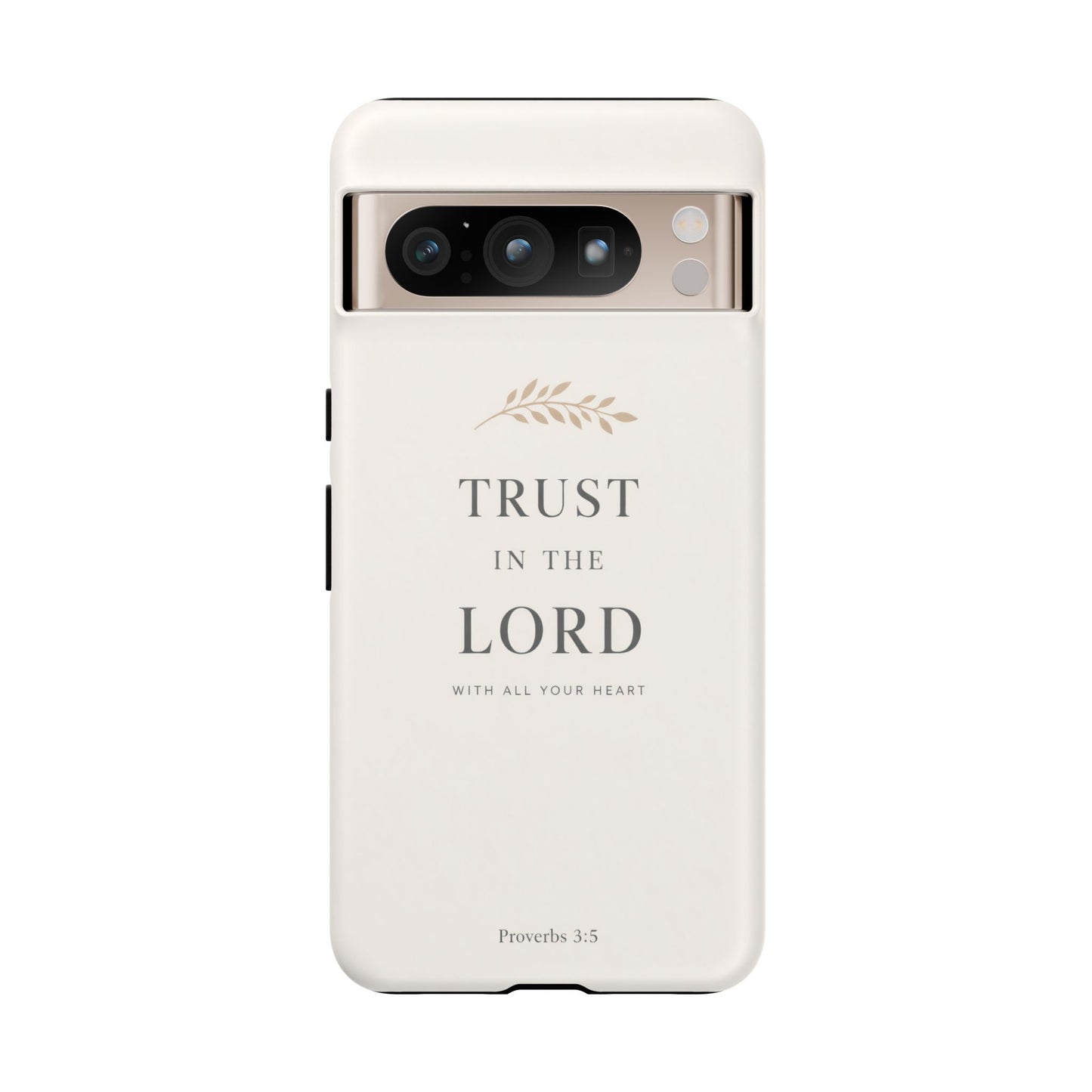 Proverbs 3:5 Christian Phone Case Trust in the Lord Minimalist Faith Cover