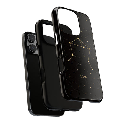 Libra Zodiac Constellation Phone Case – Luxe Gold Celestial Cover