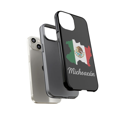 Michoacán Mexico Flag Map Phone Case | Mexican American Pride Tough Case for iPhone & Samsung