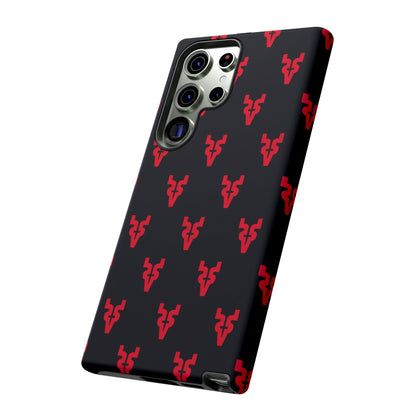 Mazatlán Bull Phone Case – Black Red Streetwear Tough Shockproof Cover
