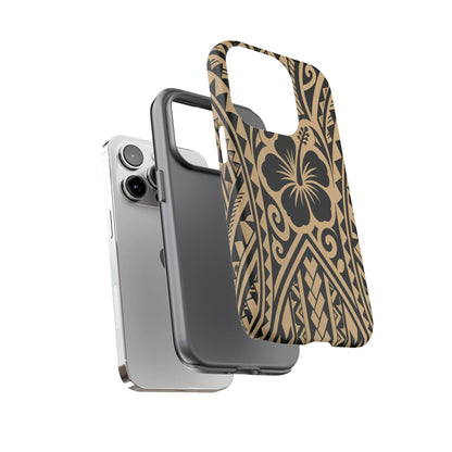 Polynesian Tribal Hawaiin Hibiscus Phone Case for iPhone Samsung Galaxy