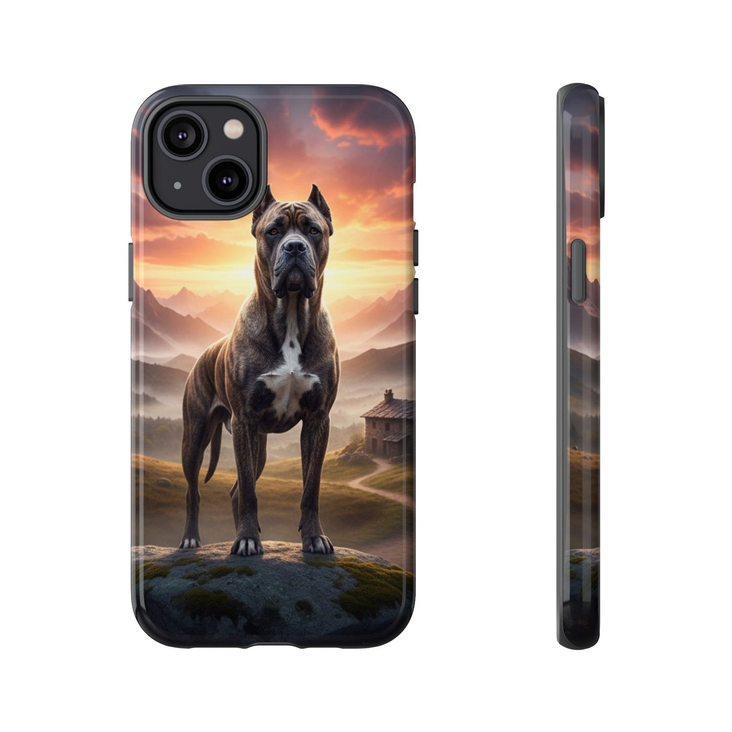 Cane Corso Phone Case – Guard Dog Sunset Tough Case (iPhone, Samsung, Pixel) | Dog Lover Gift