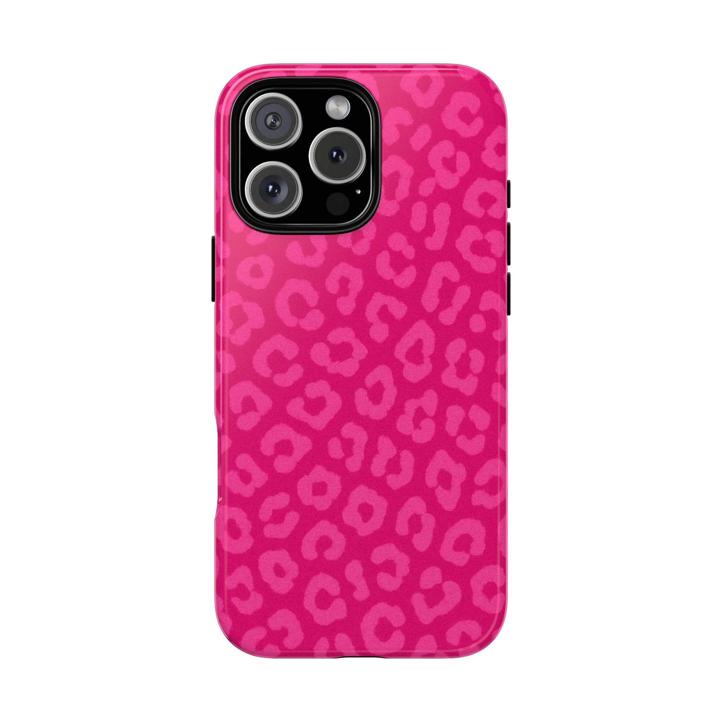 Hot Pink Leopard Print Phone Case – Bold Coquette Leopard Tough Case