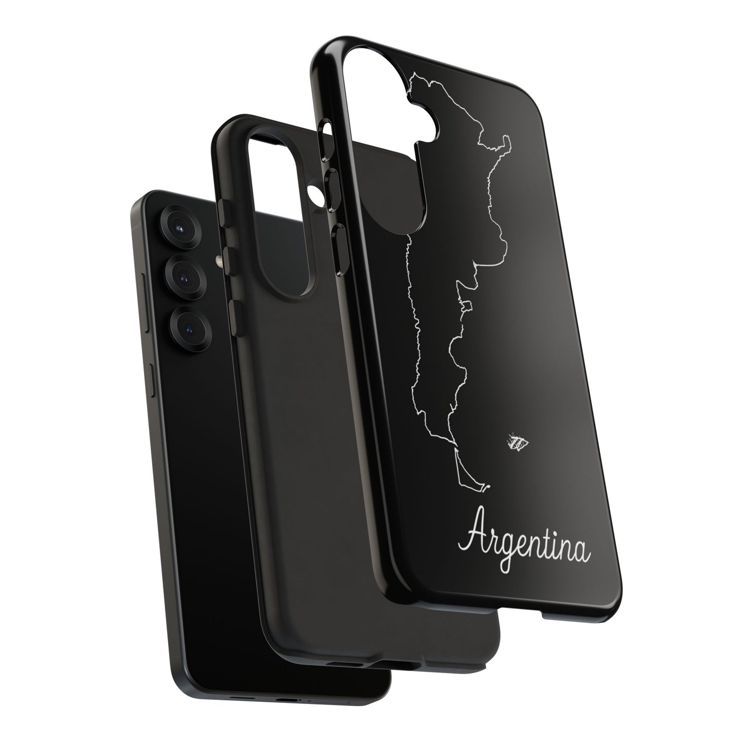 Argentina Outline Phone Case – Minimal Country Map Tough Case (iPhone, Samsung, Pixel)