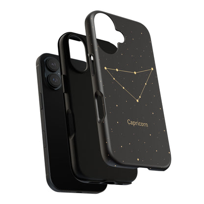 Capricorn Zodiac Constellation Phone Case – Luxe Gold Celestial Cover