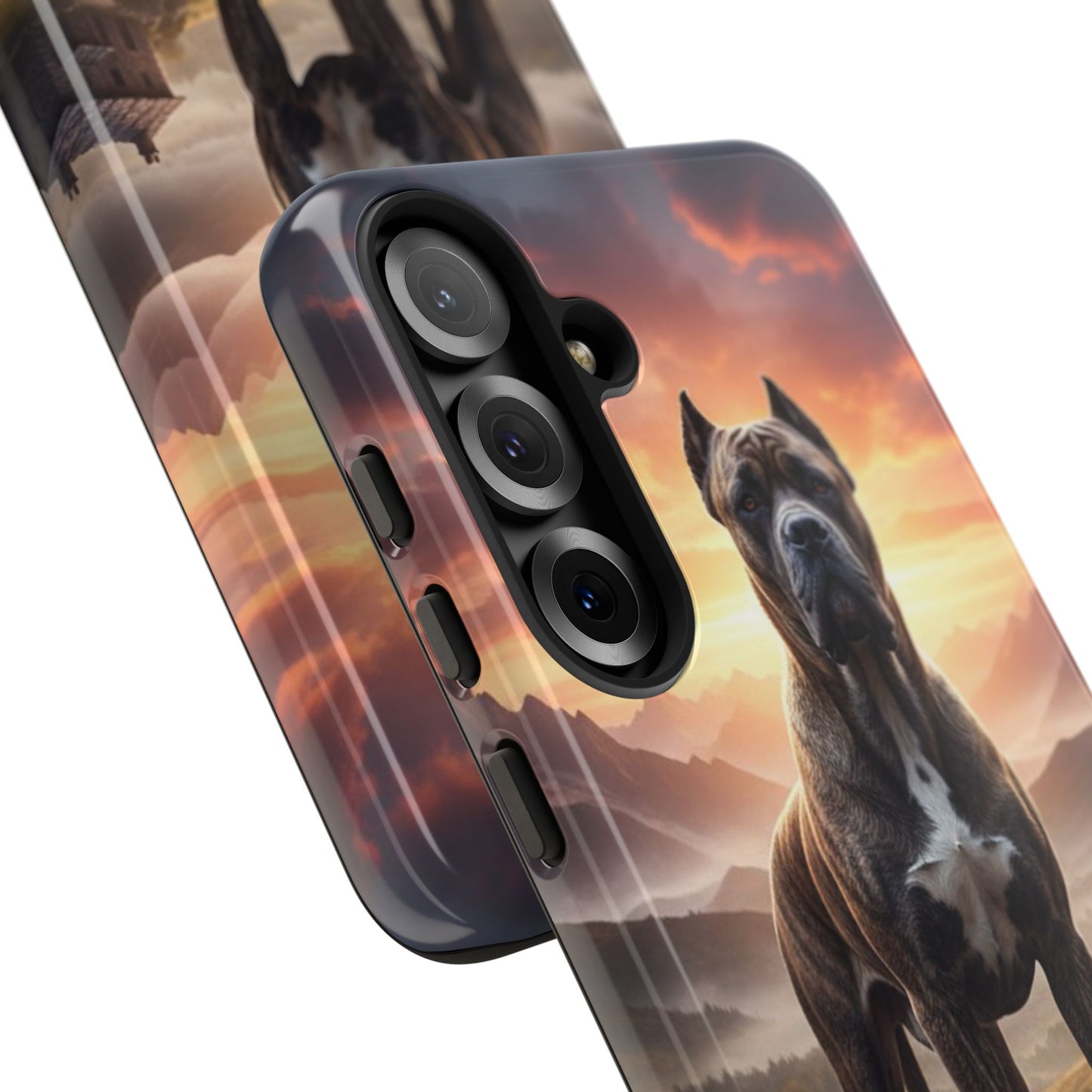 Cane Corso Phone Case – Guard Dog Sunset Tough Case (iPhone, Samsung, Pixel) | Dog Lover Gift