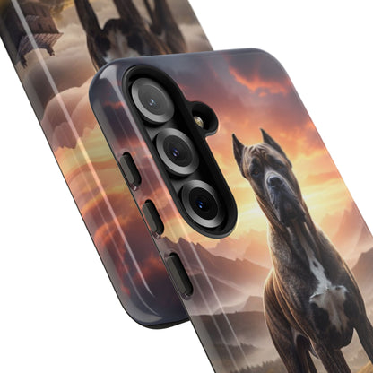 Cane Corso Phone Case – Guard Dog Sunset Tough Case (iPhone, Samsung, Pixel) | Dog Lover Gift