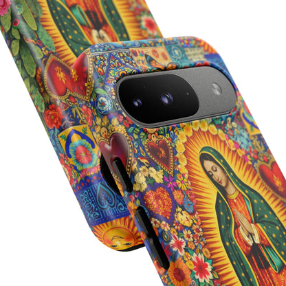 Virgin Mary Guadalupe Phone Case Mexican Folk Art Tough Cover iPhone Samsung