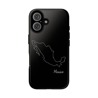 Mexico Outline Phone Case – Minimal Country Map Tough Case (iPhone, Samsung, Pixel)