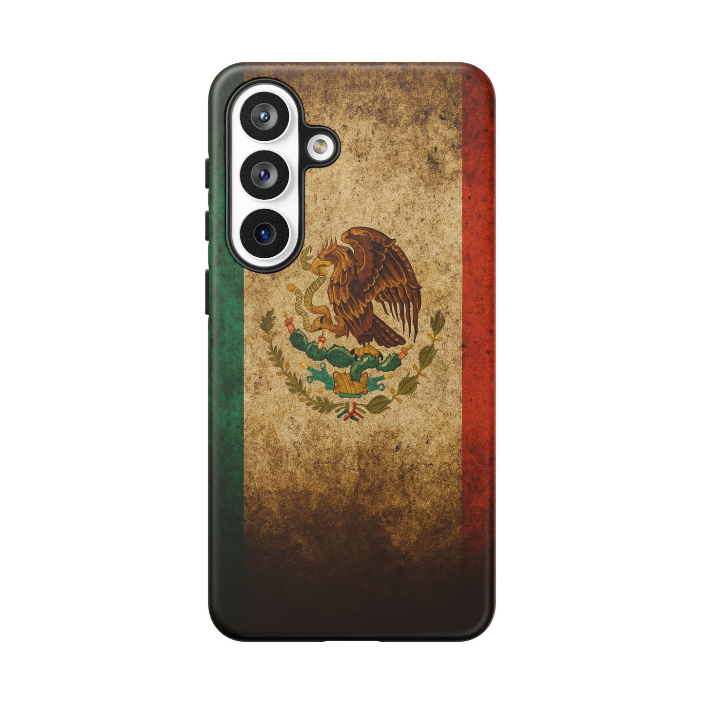 Vintage Mexico Flag Phone Case – Mexican Pride Grunge Flag Aesthetic Tough Case
