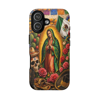 Virgen de Guadalupe Phone Case Mexican Floral iPhone Samsung Pixel Case