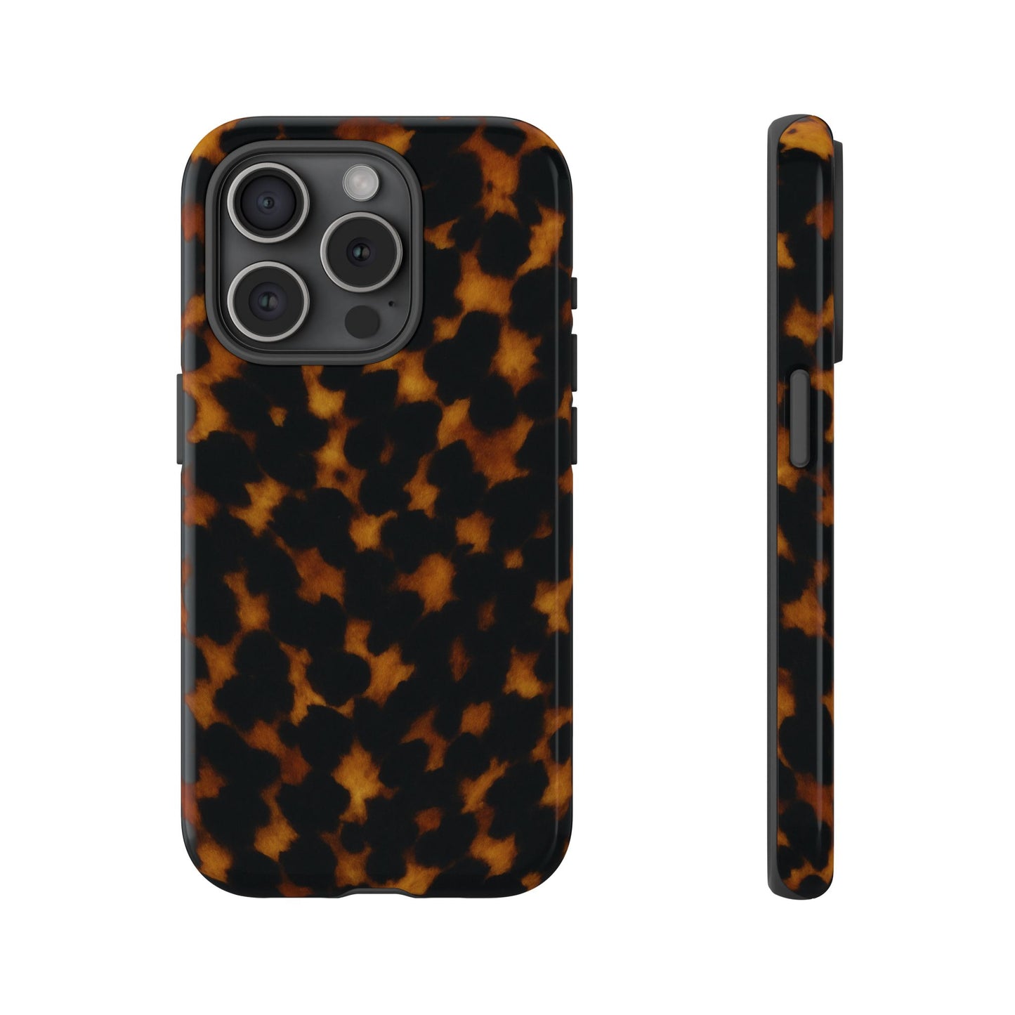 Tortoiseshell Phone Case – Brown Leopard Pattern Luxury Tough Protective Case