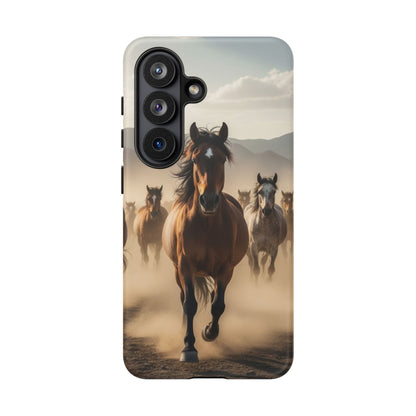 Running Horses Phone Case – Wild Mustang Herd Tough Case (iPhone, Samsung, Pixel)