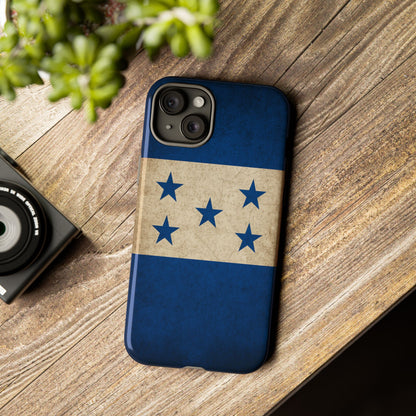 Honduras Flag Phone Case | Vintage Honduran Flag iPhone & Samsung Tough Protective Case