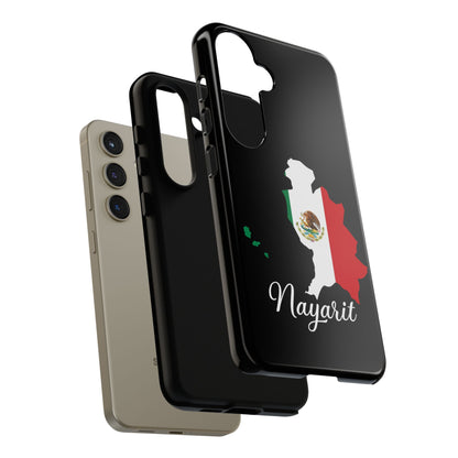 Nayarit Mexico Flag Map Phone Case | Mexican American Pride Tough Case for iPhone & Samsung