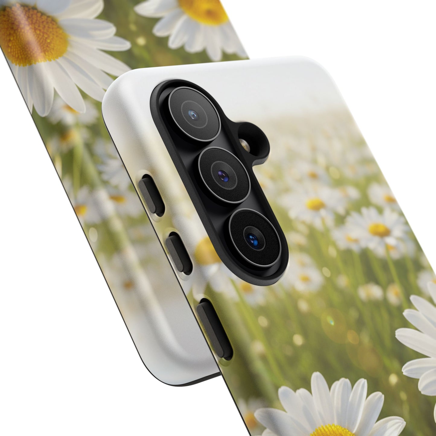 Daisy Phone Case – Floral Spring Field Tough Protective Case (iPhone, Samsung, Pixel)