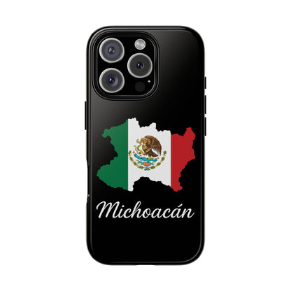 Michoacán Mexico Flag Map Phone Case | Mexican American Pride Tough Case for iPhone & Samsung